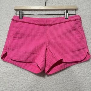 Lilly Pulitzer Adie Shorts Women's Hot Pink Side Zip‎ Mid Rise Pockets Size 00